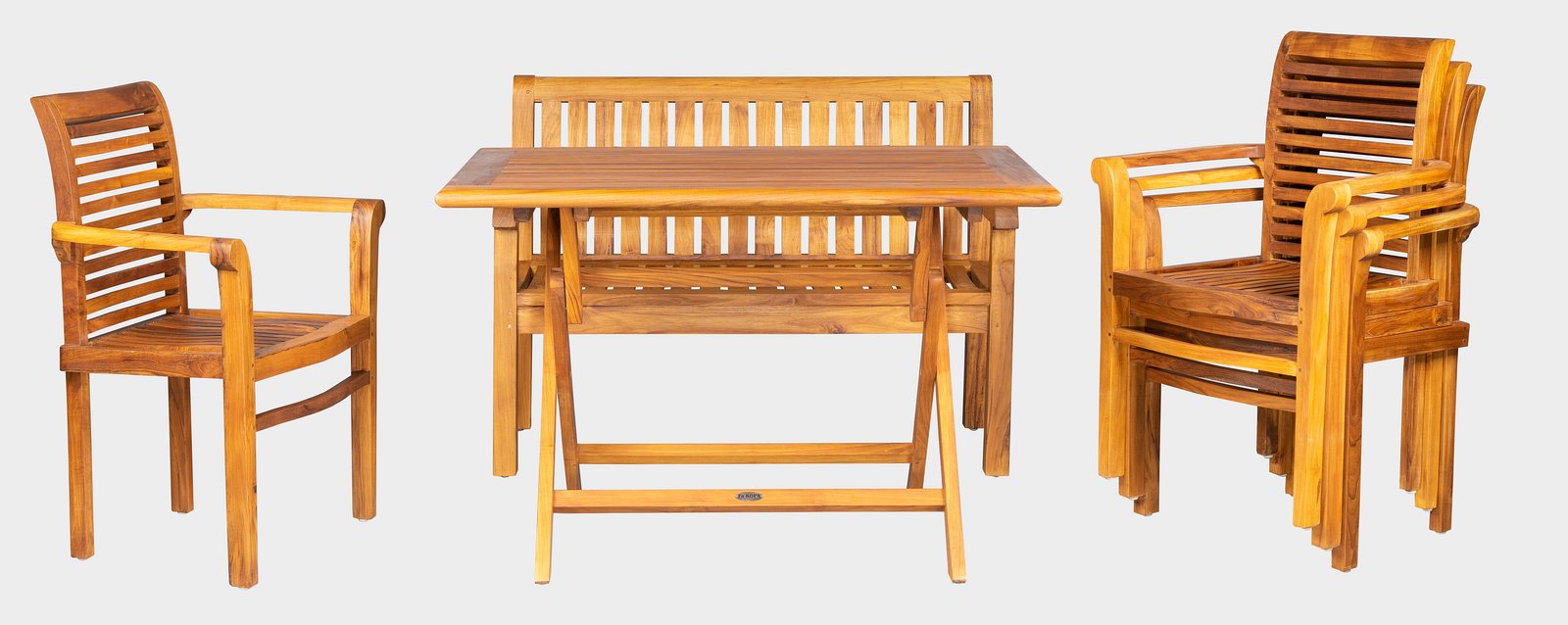 VASCO SET - balkonový set   - kvalitní ratanový, teakový nábytek od RATTAN STUDIO